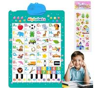 Talking Wall Chart, Electronic Interactive Alphabet Wall Chart Talking Abc And Numbers, With Songs, Abcs, Numbers, Animal Words & Piano, Interactive Educational Toy For Kids (A.)
