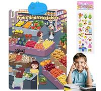 Talking Wall Chart, Electronic Interactive Alphabet Wall Chart Talking Abc And Numbers, With Songs, Abcs, Numbers, Animal Words & Piano, Interactive Educational Toy For Kids (D)