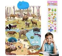 Talking Wall Chart, Electronic Interactive Alphabet Wall Chart Talking Abc And Numbers, With Songs, Abcs, Numbers, Animal Words & Piano, Interactive Educational Toy For Kids (C)