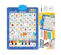 Talking Wall Chart For Kids, Alphabet Poster For Kids Wall, Spanish And English Music Children, Learning Posters For Ages 3-8 Language Development Classroom Preschool