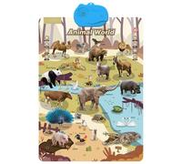 Talking Wall Chart For Kids - Electronic Alphabet Wall Chart with Point-and-Read Function, Talking ABC, Numbers, Animal Words, Ocean World for Toddlers 1-3 (Animal World)