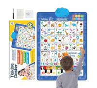 Talking Wall Charts - Interactive Bilingual, Learning Toy for Kids, Music Spanish English, Preschool Educational Posters | Engaging Audio Wall Posters For Ages 3-8 Classroom Daycare Home Nursery Playr