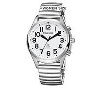 Talking Watch for Women with Expansion Band, Speaks Time,Week and Date,Set The Time Itself, Practical Present for Blind, Senior,or Visually impaired People, SILVER, Modern