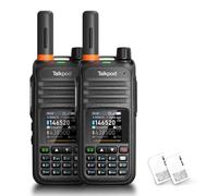 Talkpod N39plus Nationwide Walkie Talkies with Sim Cards, Handheld PoC Two Way Radios Unlimited Range, 2 Pack (Black)