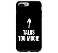 Talks Too Much! Funny Blabber Mouth And Chatterbox Case for iPhone 7 Plus/8 Plus