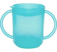 TalkTools Recessed Lid Cup with Handles - 2 Lids - Light Blue