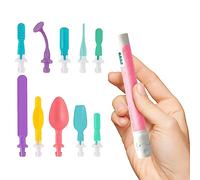 TalkTools Sensi Kit & Jaw Tips - Sensory Therapy Tool for Speech and Feeding, Autism Sensory Products, ADHD Tools, Speech Therapy Gifts for Autism Children (Sensi Base + 10 Tips (Pink))