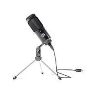 TalkWorks USB Microphone with Tripod - External Microphone for Computer - Gaming, Streaming, Meetings, Podcasts, Recording and More - Adjustable and Portable with USB Cable Included