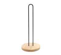 Tall 33cm Wooden Towel Stand Fits Jumbo Rolls Secure
