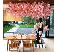 Tall Artificial Cherry Blossom Trees Tall Japanese Fake Cherry Blossom Trees Artificial Grande Fake for Wedding Party Office Shopping Hotel Restaurant,002,180cm*150cm