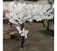Tall artificial plants Japanese Pink Artificial Cherry Blossoms Trees， Lifelike Indoor/Outdoor Decor Large Plants，pinkl/White Sakura Tall Faux Plant，Wedding Background Decoration,(001,1x0.6m)