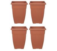 Tall Athens Plant Pot Tall Planter - 42cm Terracotta Colour SET OF 4