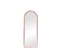 Tall Baby Pink Velvet Arched Frame Wall Mirror 54cm X 142cm Melody Maison Baby Pink One Size