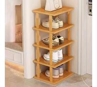 Tall Bamboo Shoe Rack - Vertical Storage Shelf for Entryway & Closet Large Capacity Easy Assembly Multi-tier for Shoes Stylish & Design