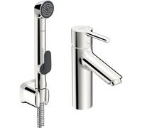 Tall Basin Tap Hansa VANTIS shower head and shower hose 190x114mm Chrome