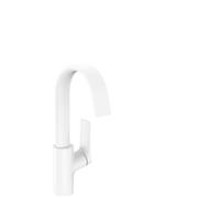 Tall Basin Tap Hansgrohe Vivenis with swivel spout 168x45x300mm White Matt