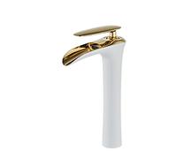 Tall Basin Taps Single Handle Waterfall Tap Water Saving Waterfall High Rise Basin Mixer Tap,Platinum