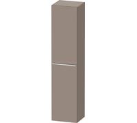 Tall Bathroom Cabinet Duravit D-Neo right door, chrome handle 1760mm Basalt Matt DE1328R10430000