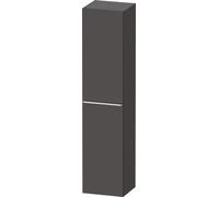 Tall Bathroom Cabinet Duravit D-Neo right door, chrome handle 1760mm Graphite Matt DE1328R10490000