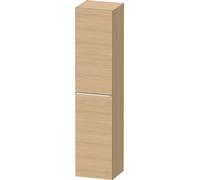 Tall Bathroom Cabinet Duravit D-Neo right door, chrome handle 1760mm Natural Oak Matt DE1328R10300000