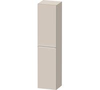 Tall Bathroom Cabinet Duravit D-Neo right door, chrome handle 1760mm Taupe Matt DE1328R10910000