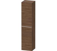 Tall Bathroom Cabinet Duravit D-Neo right door, chrome handle 1760mm Walnut Dark Matt DE1328R10210000