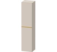 Tall Bathroom Cabinet Duravit D-Neo right door, gold handle 1760mm Taupe Matt DE1328R34910000