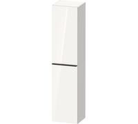 Tall Bathroom Cabinet Duravit D-Neo right-hand door, black diamond handle 1760mm White high gloss DE1328RBD220000