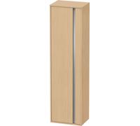 Tall Bathroom Cabinet Duravit Ketho 1 left door, silver handle, 4 shelves 1800mm Natural Oak Matt KT1265L3030