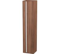 Tall Bathroom Cabinet Duravit Ketho 1 right-hand door, silver handle, 4 shelves 1800mm Natural Walnut KT1255R7979