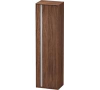 Tall Bathroom Cabinet Duravit Ketho 1 right-hand door, silver handle, 4 shelves 1800mm Walnut Dark Matt KT1265R2121