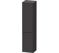 Tall Bathroom Cabinet Duravit Ketho.2 2 doors left, anthracite handle 1760mm Graphite Super Mat K21329L80800000