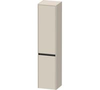 Tall Bathroom Cabinet Duravit Ketho.2 2 doors left, anthracite handle 1760mm Taupe Super Mat K21329L83830000