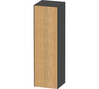 Tall Bathroom Cabinet Duravit White Tulip left door 1320x400mm Natural Oak Matt/Graphite Hogh Gloss WT1332LH5H1