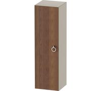 Tall Bathroom Cabinet Duravit White Tulip left door, handle 1320x400mm American walnut Matt/Taupe Silk Matt WT1333L7760