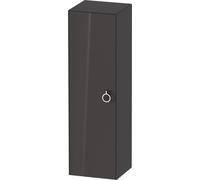Tall Bathroom Cabinet Duravit White Tulip left door, handle 1320x400mm Graphite Hogh Gloss WT1333LH1H1
