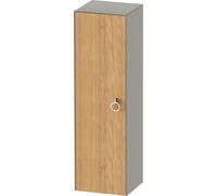 Tall Bathroom Cabinet Duravit White Tulip left door, handle 1320x400mm Natural Oak Matt/Stone Grey satin Matt WT1333LH592