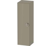Tall Bathroom Cabinet Duravit White Tulip left door, handle 1320x400mm Stone grey High Gloss WT1333LH2H2