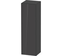 Tall Bathroom Cabinet Duravit White Tulip right door 1320x400mm Graphite Hogh Gloss WT1332RH1H1