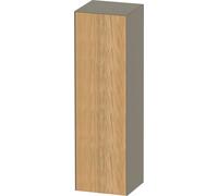 Tall Bathroom Cabinet Duravit White Tulip right door 1320x400mm Natural Oak Matt/Stone grey High Gloss WT1332RH5H2