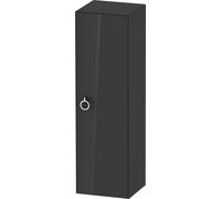 Tall Bathroom Cabinet Duravit White Tulip right door, handle 1320x400mm Graphite Hogh Gloss WT1333RH1H1