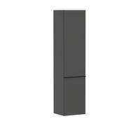 Tall Bathroom Cabinet Hansgrohe Xelu Q Right Hinge 400x370x1650mm Matt Diamond Grey/Black Mat