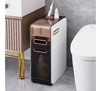 Tall Bathroom Cabinet Slim Toilet Paper nizer Narrow Plastic Storage Unit Multi Functional Floor Cabinet with Drawers Ideal for Small Spaces Bathroom Essentials.