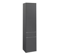Tall Bathroom Cabinet Villeroy and Boch Subway 3.0 400x1710x362mm Graphite left, 2 doors, 1 drawer