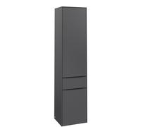 Tall Bathroom Cabinet Villeroy and Boch Subway 3.0 400x1710x362mm Graphite left, 2 doors, 1 drawer