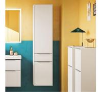 Tall Bathroom Cabinet Villeroy and Boch Subway 3.0 400x1710x362mm Pure White left, 2 doors, 1 drawer