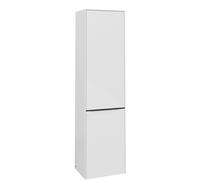 Tall Bathroom Cabinet Villeroy and Boch Subway 3.0 450x1710x362mm Glossy White right, 1 door, laundry basket