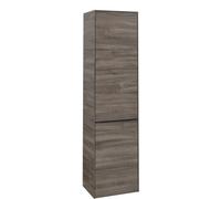 Tall Bathroom Cabinet Villeroy and Boch Subway 3.0 450x1710x362mm Stone Oak right, 1 door, laundry basket