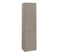 Tall Bathroom Cabinet Villeroy and Boch Subway 3.0 450x1710x362mm Taupe right, 1 door, laundry basket