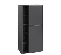 Tall Bathroom Cabinet Villeroy and Boch Subway 3.0 574x1200x362mm Graphite right, 2 doors with side recess